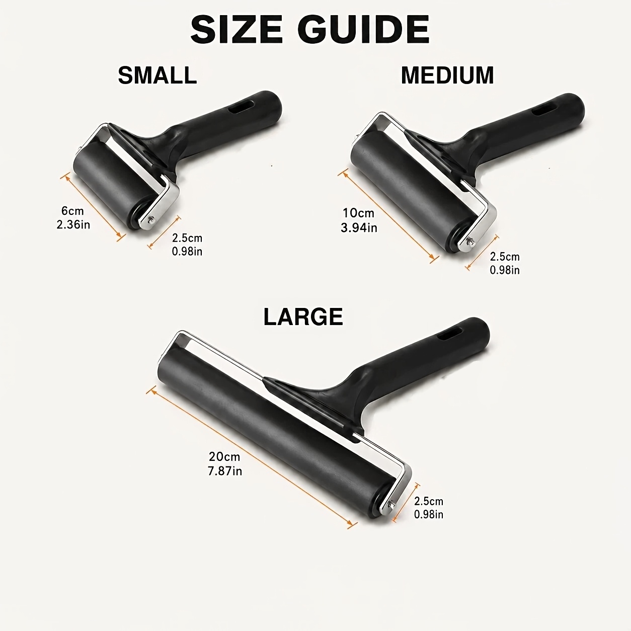 Brayer Roller Handmade Printing Roller 2pcs/3pcs Set